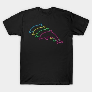 Dolphin 80s Neon T-Shirt